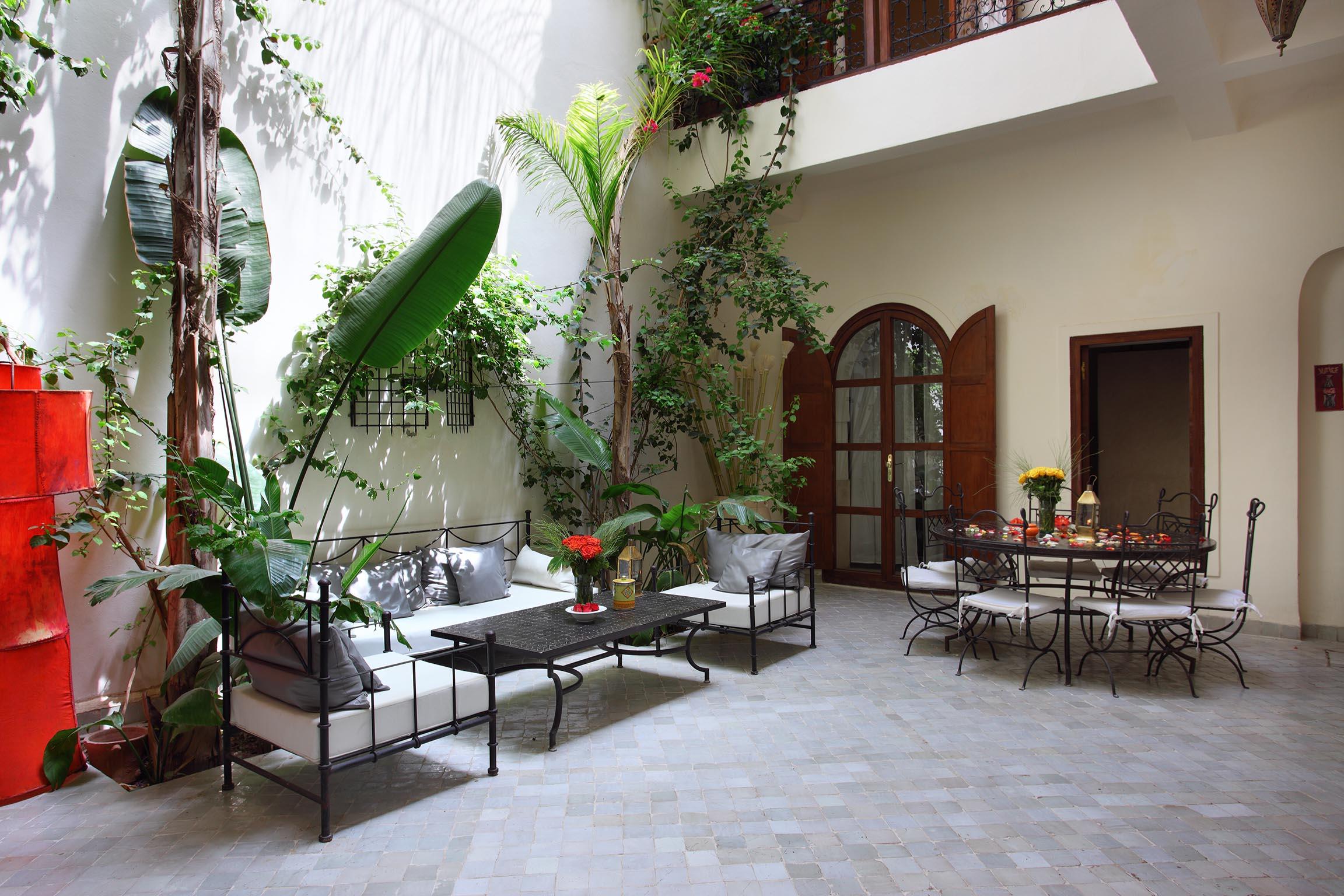 Riad White Flowers Marrakesh Buitenkant foto